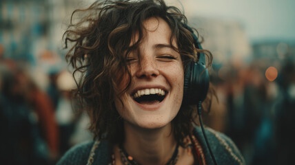 Joyful moments in a vibrant street festival filled with music and laughter