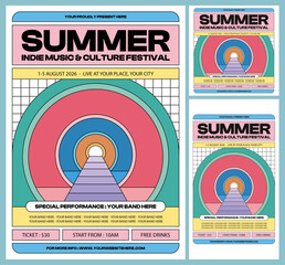 Indie Music Flyer Template Set