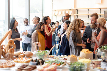 Lively social gathering with friends