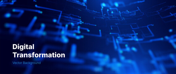 Modern Digital Tech Data Flow Background. Abstract Illustration with AI Data Lines Pattern and Clean Network Connections for Corporate and Tech Industry. Vector Illustration.