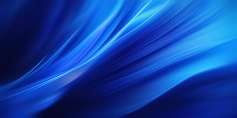 Blue Abstract Background With Flowing Shapes and Lines