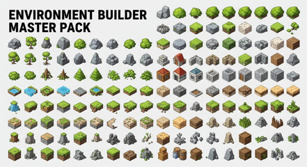 Environment Builder Master Pack Isometric Game Assets.