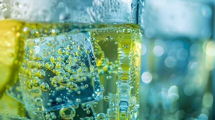 bubbles in a glass