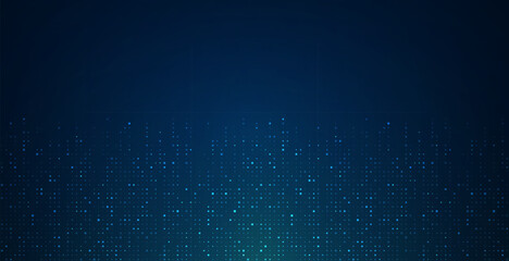 Digital technology background. Digital data square blue pattern pixel background