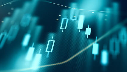 Traders monitor financial charts with graphs and data for decision-making in trading