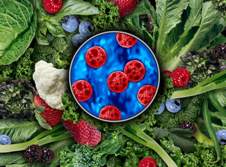 Cyclosporiasis on Produce as an outbreak and spread as a foodborne parasitic disease caused by Cyclospora cayetanensis through contaminated food as fruits and vegetables or water resulting in explosiv