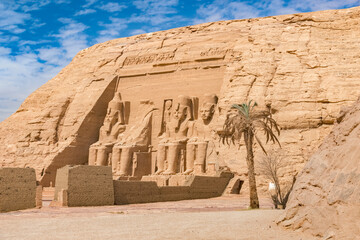 Great Temple of Ramesses II at Abu Simbel in Aswan, Egypt